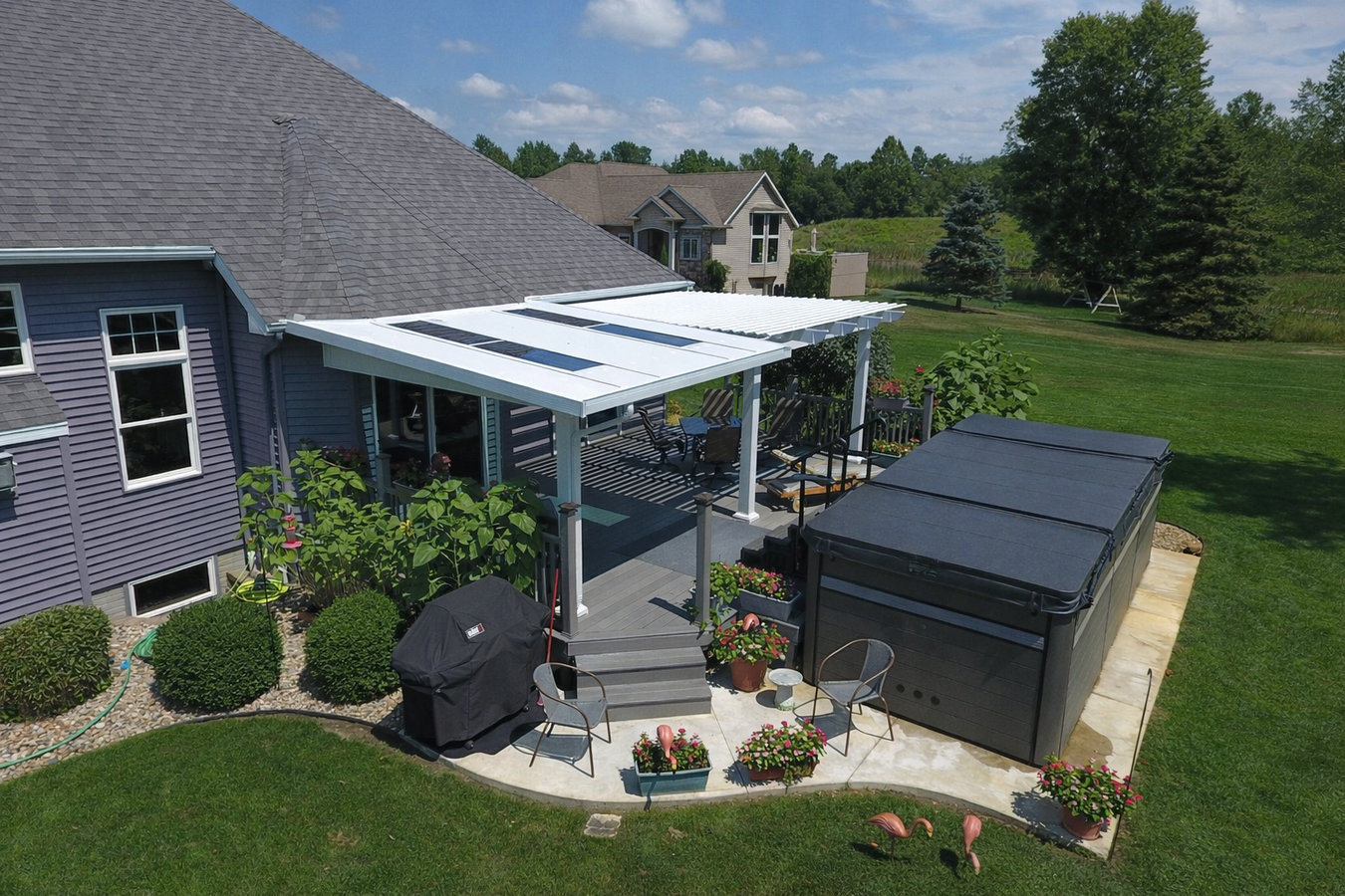 Patio cover installation